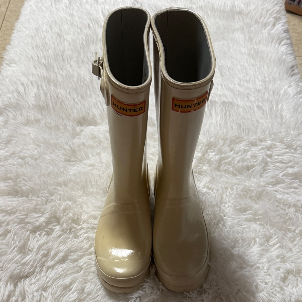 Hunter Kids Ivory Rain Boots